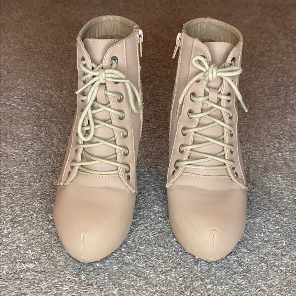 Booties with heel